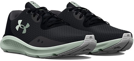 (W) Under Armour Charged Pursuit 3 'Jet Grey Black' Lelaki Perempuan Kasut 3024889-105 Lookbook (W) Under Armour Charged Pursuit 3 'Jet Grey Black' Lelaki Perempuan Kasut 3024889-105