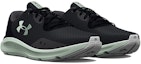 Lookbook (W) Under Armour Charged Pursuit 3 'Jet Grey Black' Lelaki Perempuan Kasut 3024889-105