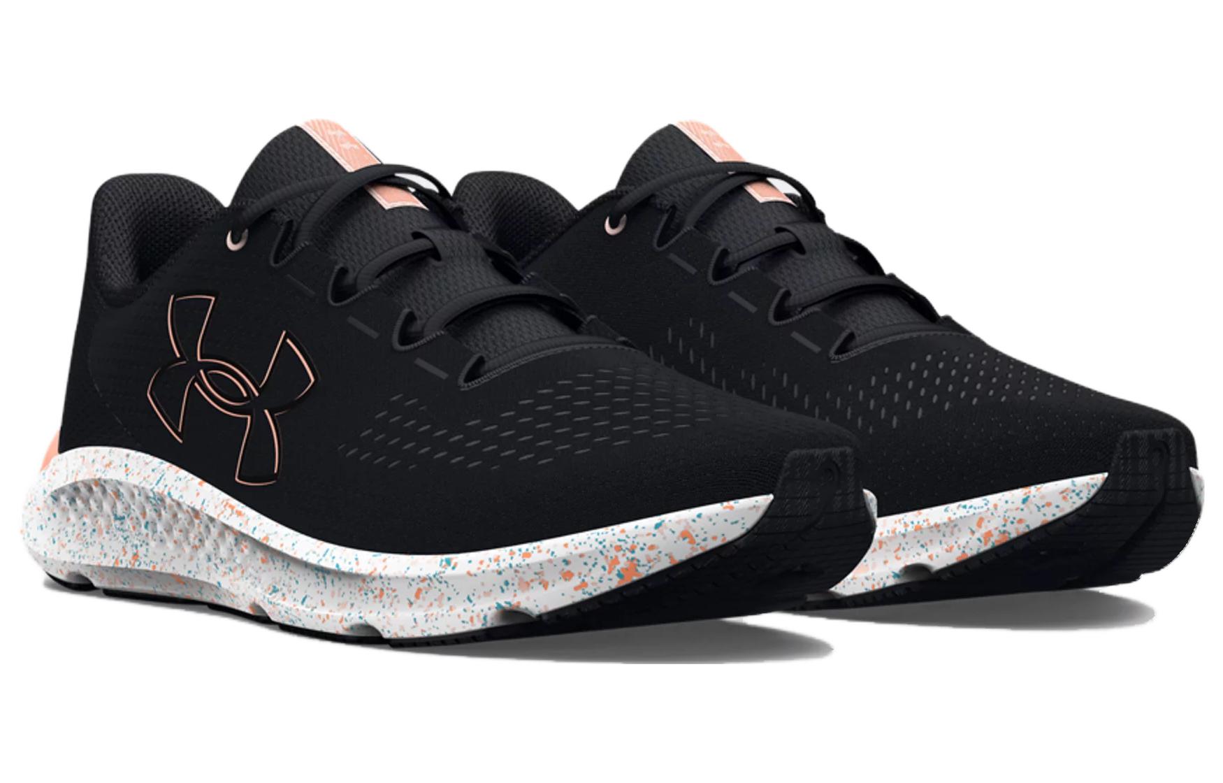 (W)  UA Charged Pursuit 5 'Big Logo - Black Bubble Peach' 圖 3