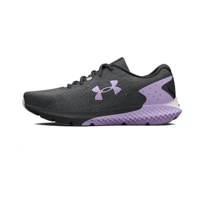(W) UA Charged Rogue 3 Knit 'Jet Grey Nebula Purple'