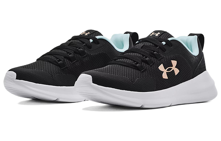 Lookbook (W) Under Armour Essential 'Hitam Fuse Teal' 3022955-004