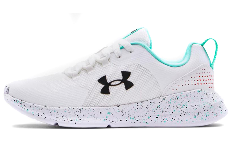 (W)  UA Essential NM Wide 'Paint Splatter - White Black'