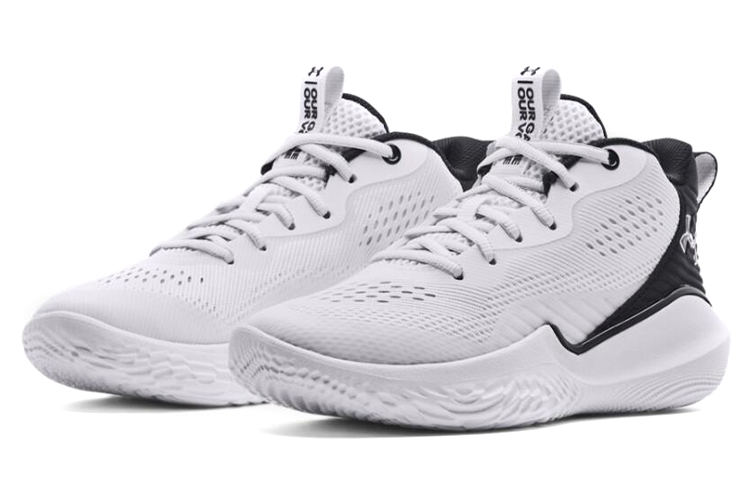 Lookbook (W) 安德玛Flow Breakthru 2 '白黑'篮球鞋 3024594-100