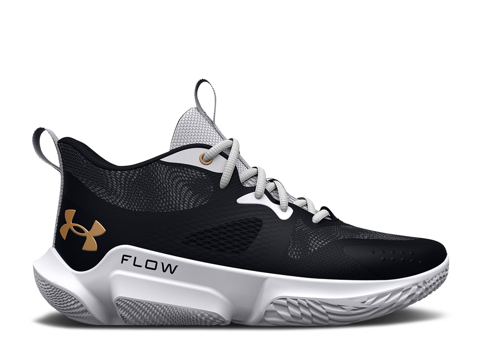 (Women)  Under Armour Flow Breakthru 3 'Black White Gold'  3025603-103