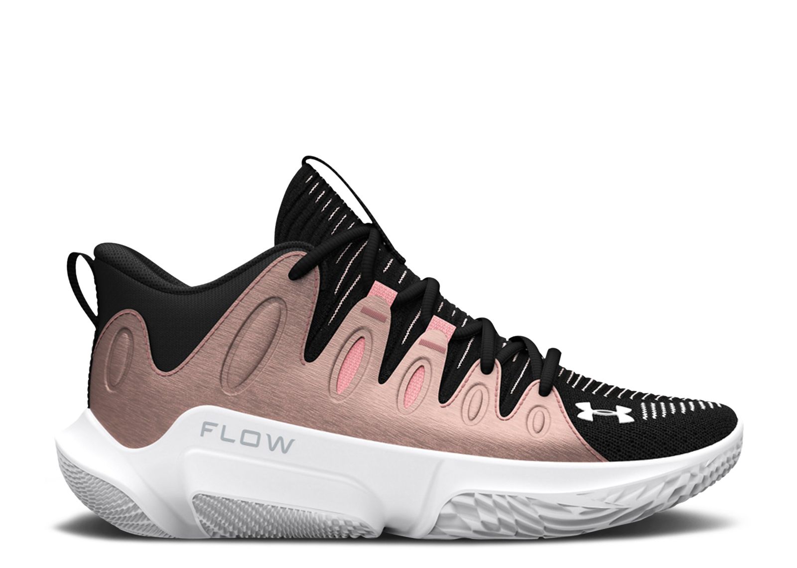 (Women)  Under Armour Flow Breakthru 4 'Black Metallic Rose Gold'  3026641-003