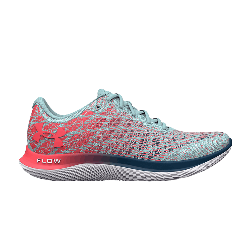 (W)  UA Flow Velociti Wind 2 'Fuse Teal Blitz Red'