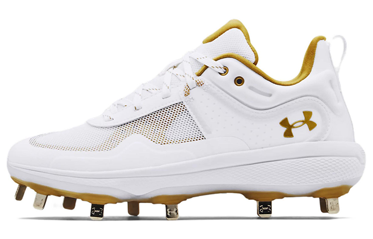 (Women)  Under Armour Glyde MT 'White Metallic Gold'  3024328-103