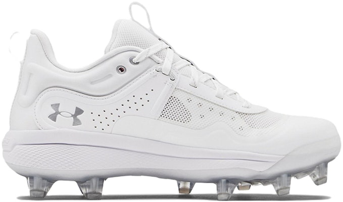 (Women) Under Armour Glyde MT TPU 'White Metallic Silver' 3024329-101 Order (Women) Under Armour Glyde MT TPU 'White Metallic Silver' 3024329-101