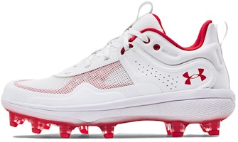 (Women) Under Armour Glyde MT TPU 'White Red' 3024329-103 (Women) Under Armour Glyde MT TPU 'White Red' 3024329-103