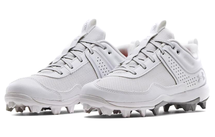 Lookbook (女性) Under Armour Glyde RM '白色金屬銀' 3024330-100