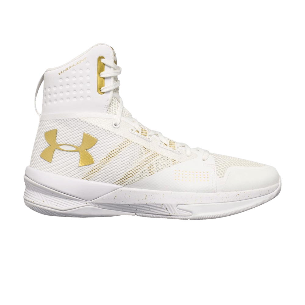 (Women)  Under Armour Highlight Ace 'White Metallic Gold'  1290205-100