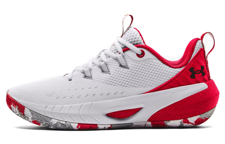 (Women)  Under Armour HOVR Ascent 'White Red'  3025680-101
