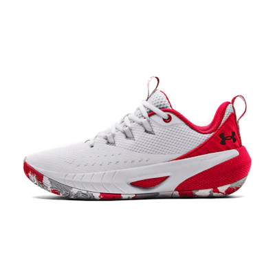 (W) UA HOVR Ascent 'White Red'