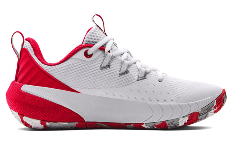 (W)  UA HOVR Ascent 'White Red' 圖 2
