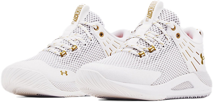 (W) 安德玛 HOVR Block City "白色金属金" 3023709-103 Lookbook (W) 安德玛 HOVR Block City "白色金属金" 3023709-103