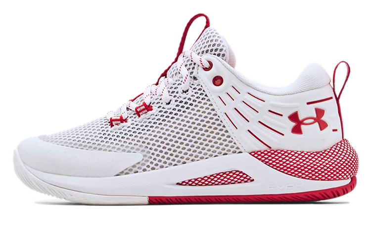 (Women)  Under Armour HOVR Block City 'White Red'  3023709-102