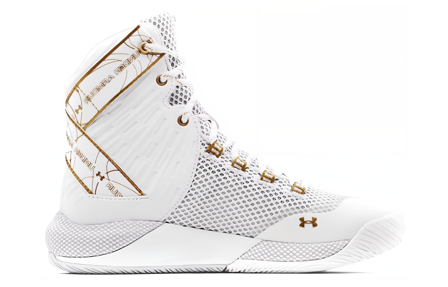 (W)  UA HOVR Highlight Ace 'White Metallic Gold' 圖 2