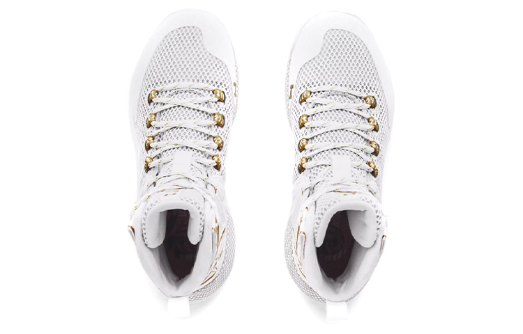 (W)  UA HOVR Highlight Ace 'White Metallic Gold' 圖 4