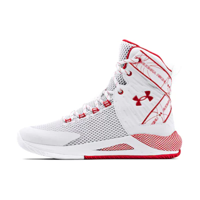 (W) UA HOVR Highlight Ace 'White Red'
