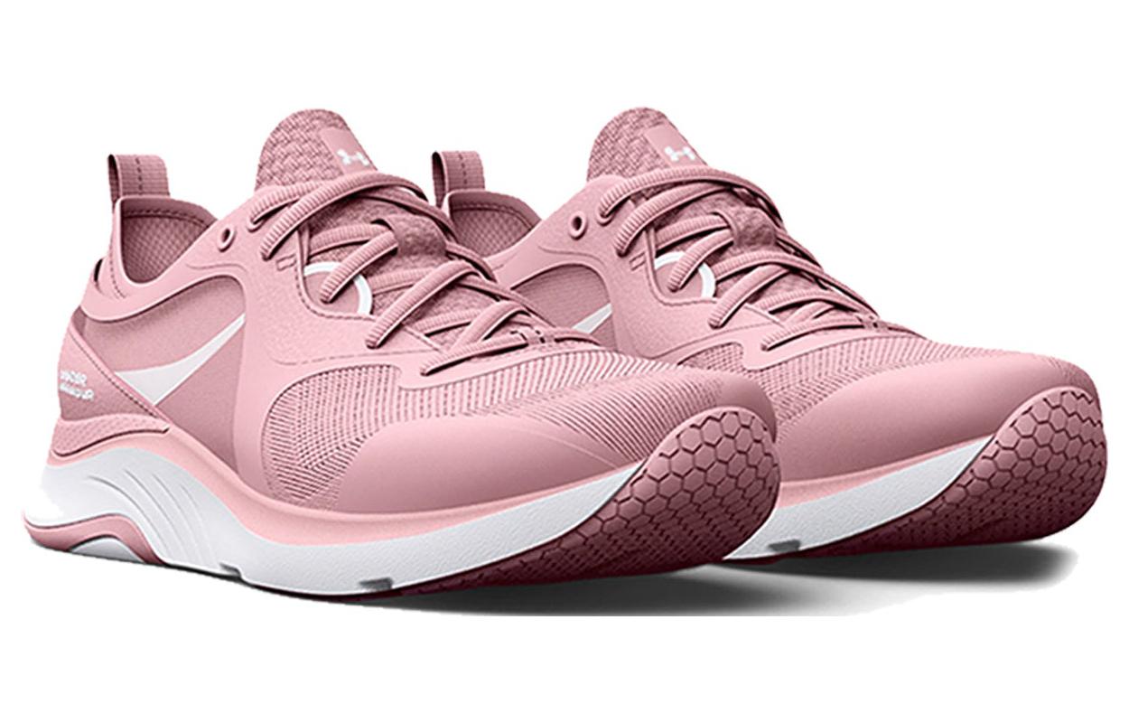 Lookbook (W) UAホバーオムニア "プライムピンクホワイト" 3025054-603