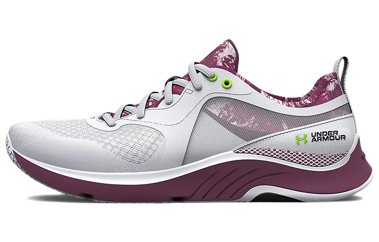 (Women)  Under Armour HOVR Omnia 'White High-Vis Yellow'  3026006-101