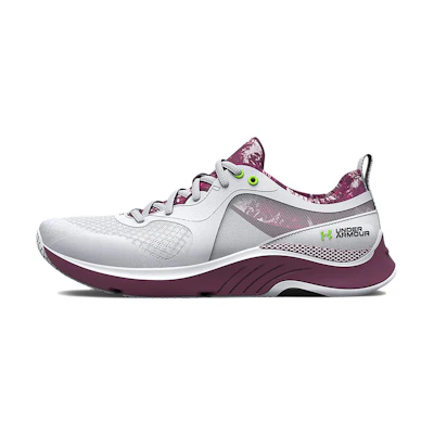 (W) UA HOVR Omnia 'White High-Vis Yellow'