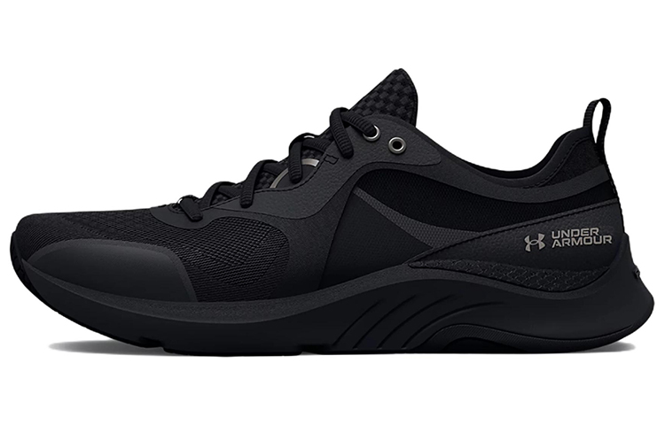 (Women)  Under Armour HOVR Omnia Metallic 'Black Metallic Warm Silver'  3025833-001