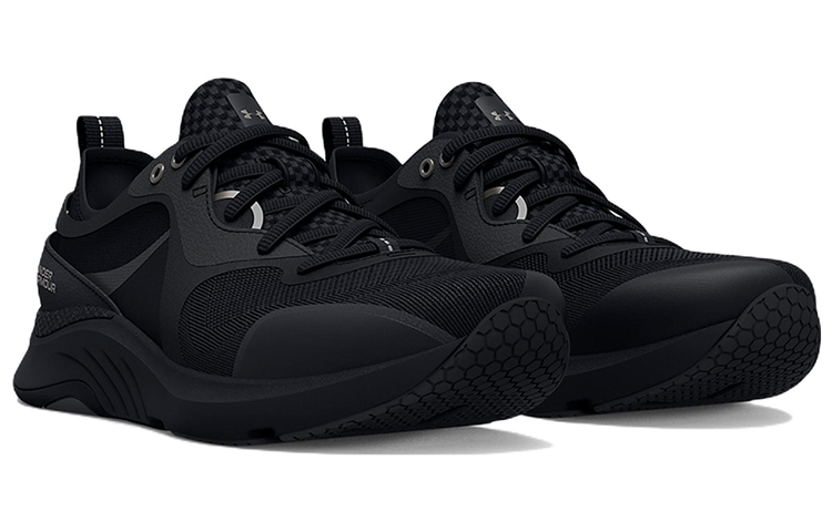 Lookbook (W) Under Armour HOVR Omnia Metallic ''Zwart Metallic Warm Zilver'' 3025833-001