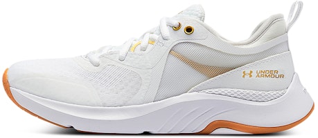 (Women) Under Armour HOVR Omnia Metallic 'White Metallic Gold Luster' 3025833-100 (Women) Under Armour HOVR Omnia Metallic 'White Metallic Gold Luster' 3025833-100