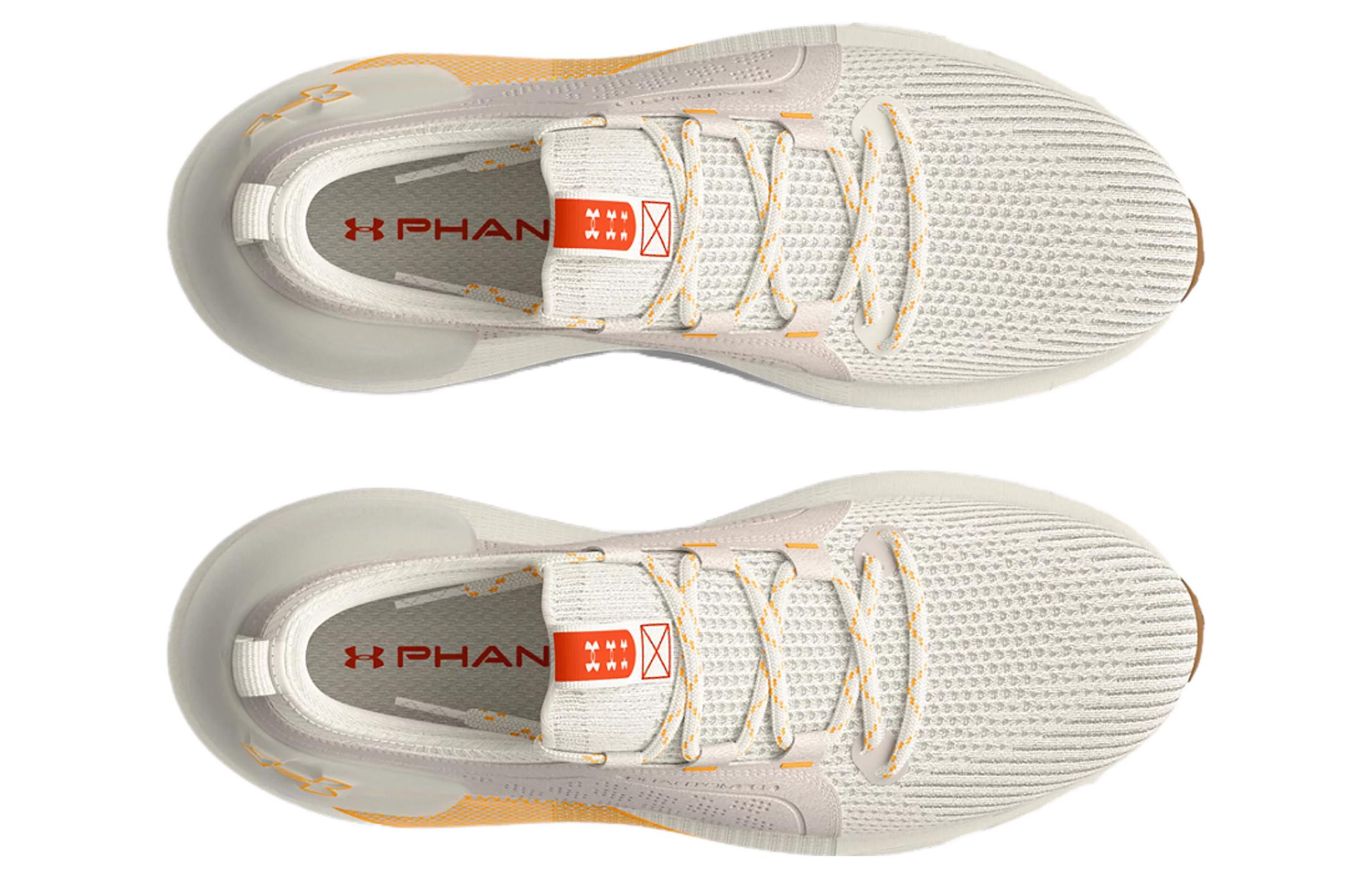 Shop (W) 언더아머 호버 팬텀 3 SE '아이보리 오렌지 아이스' 3026647-100