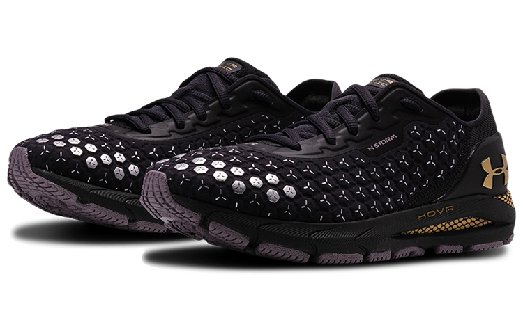 Lookbook (W) Under Armour HOVR Sonic 3 Storm 'Hitam Ungu Kelabu' 3023394-501