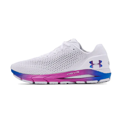 (W) UA HOVR Sonic 4 'Colorshift - White Asteroid Pink'