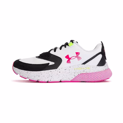 (W) UA HOVR Turbulence 'White Rebel Pink'