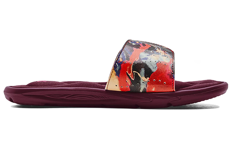 (W)  UA Ignite 4 Graphic Strap Slide 'Black Dark Cherry' 圖 2