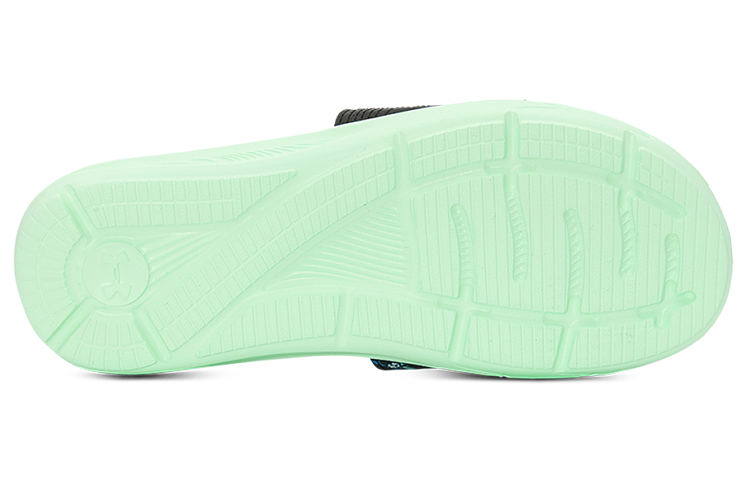 Shop (W) 安德玛 Ignite 4 图形带拖鞋 '黑色青色泡沫' 3024453-001