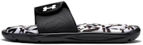 Buy (W) Under Armour Ignite 6 Graphic Footbed Slide 'Kelabu Halo Hitam' 3023767-105
