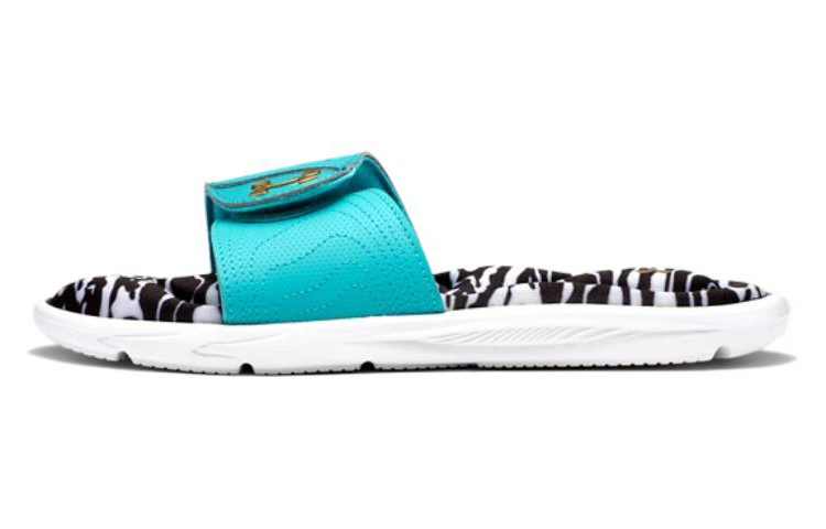 (Women) Under Armour Ignite 6 Graphic Footbed Slide 'White Neptune' 3023767-106