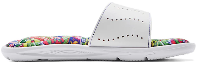 Order (女款)Under Armour Ignite 6 圖案足床拖鞋 '白色疾風紅' 3023767-108