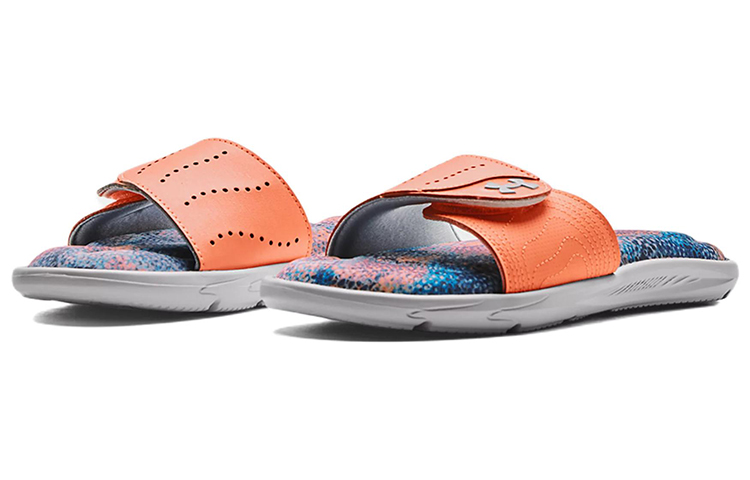 (W)  UA Ignite 6 Graphic Footbed Slide 'Afterglow Petrol Blue' 圖 3