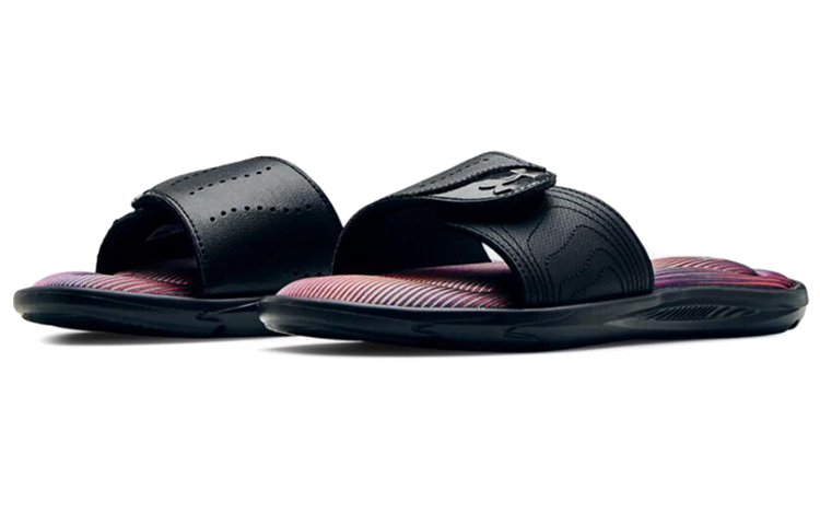 (W)  UA Ignite 6 Graphic Footbed Slide 'Black Metallic Ore' 圖 3