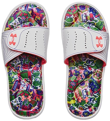 (Women) Under Armour Ignite 6 Graphic Footbed Slide 'White Blitz Red' 3023767-108 Shop (Women) Under Armour Ignite 6 Graphic Footbed Slide 'White Blitz Red' 3023767-108