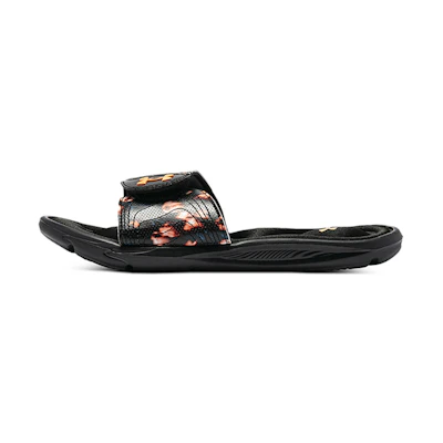 (W) UA Ignite 6 Graphic Strap Slide 'Black Afterglow'