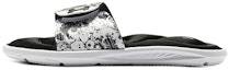 Buy (W) Under Armour Ignite 6 Graphic Strap Slide 'Hitam Putih' 3024453-002