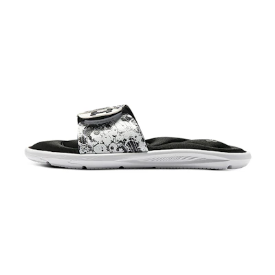 (W) UA Ignite 6 Graphic Strap Slide 'Black White'
