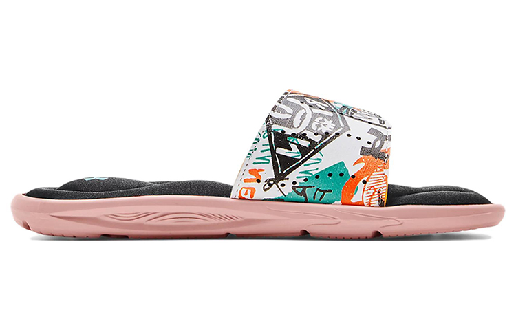 (W)  UA Ignite 6 Graphic Strap Slide 'Retro Pink' 圖 2