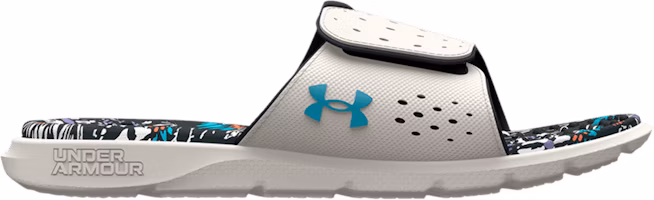 (Women) Under Armour Ignite 7 Graphic Footbed Slide 'Grey Mist Floral' 3026029-100 (Women) Under Armour Ignite 7 Graphic Footbed Slide 'Grey Mist Floral' 3026029-100
