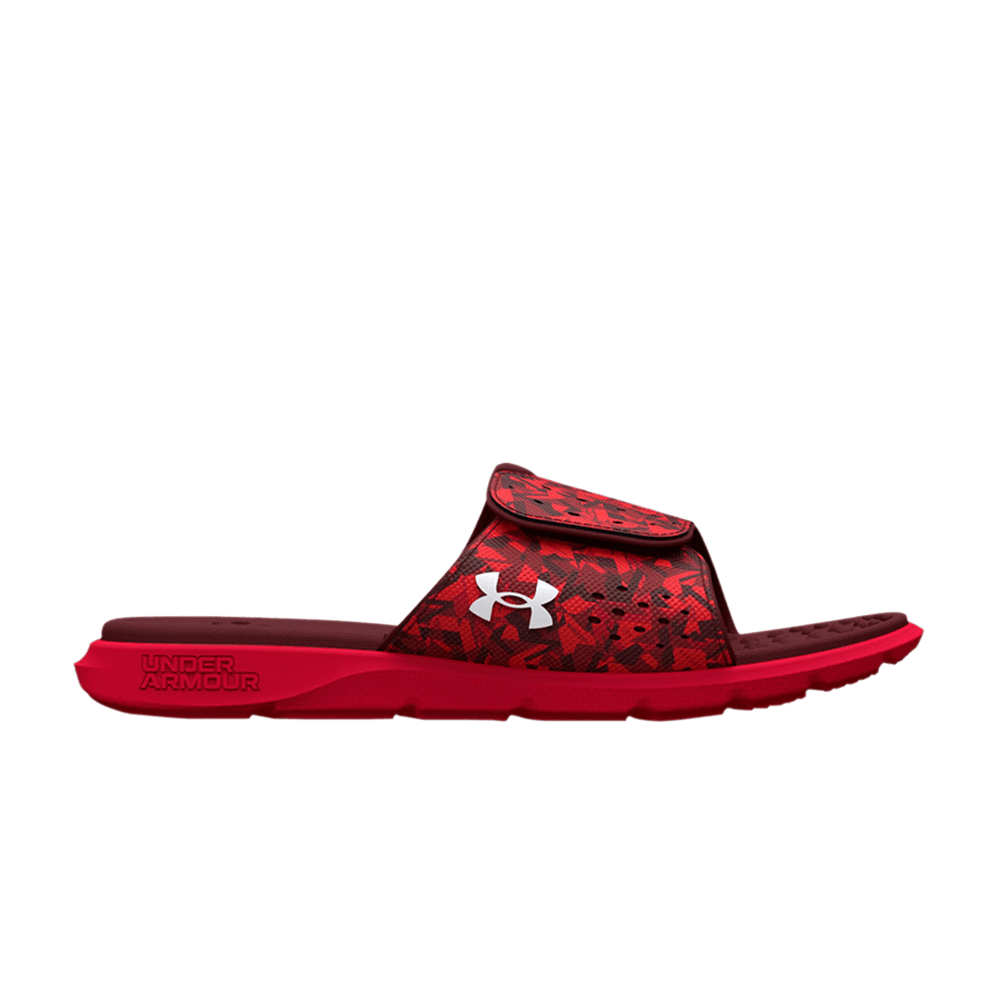 (W)  UA Ignite 7 Graphic Strap Slide 'Red Camo'