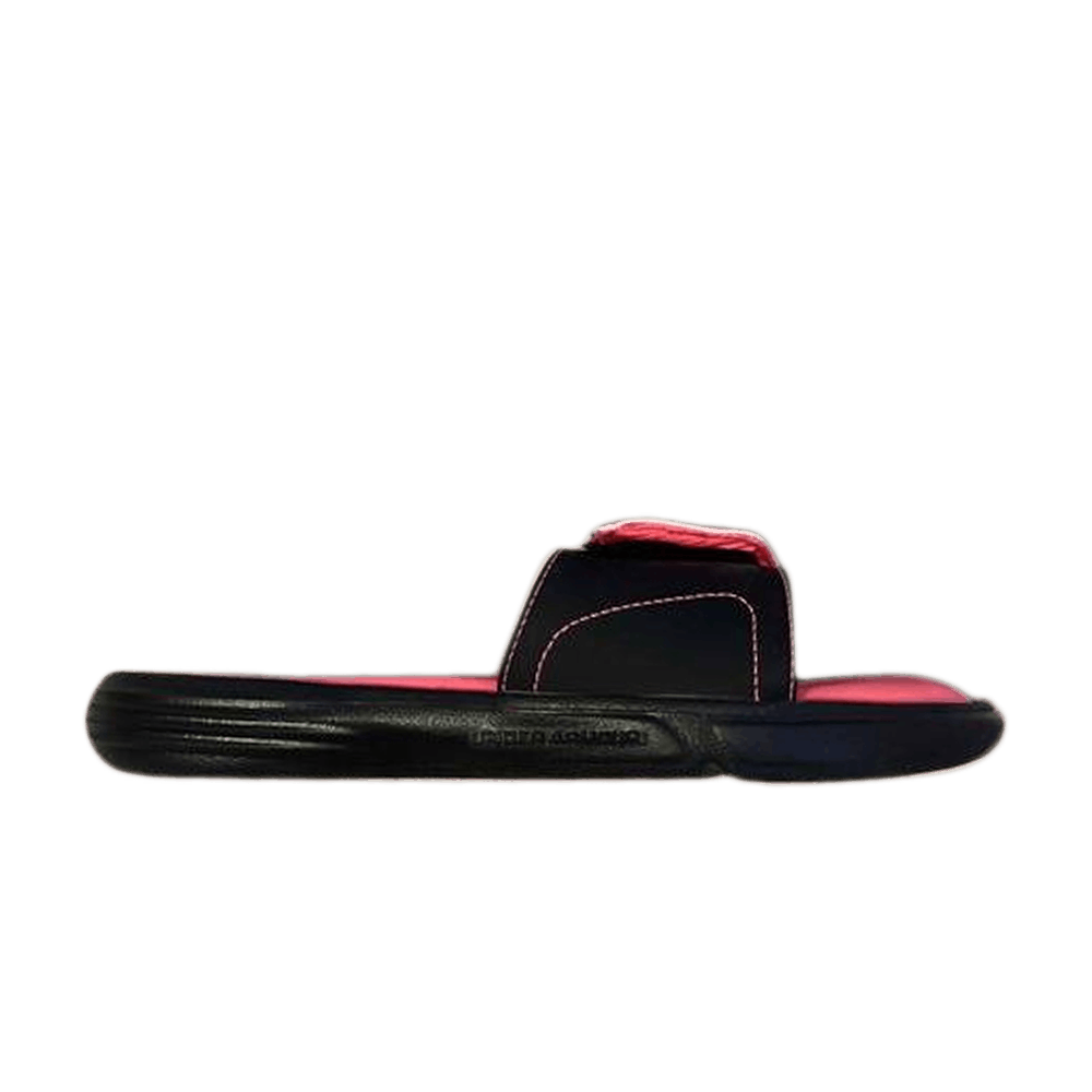 (W)  UA Ignite 7 Slide 'Black Cerise'