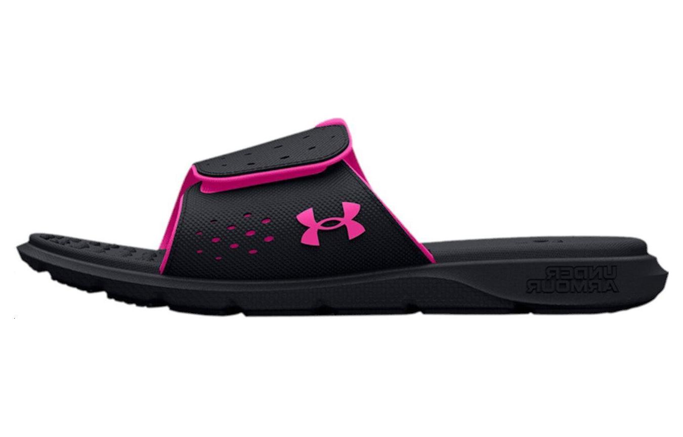 (Women)  Under Armour Ignite 7 Slide 'Black Rebel Pink'  3026027-002