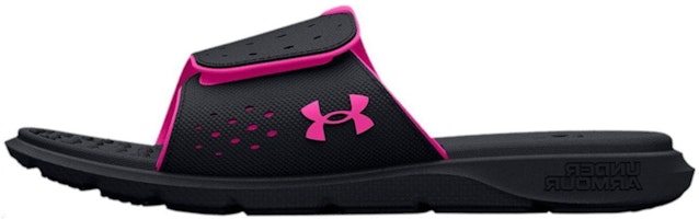 (Women) Under Armour Ignite 7 Slide 'Black Rebel Pink' 3026027-002 (Women) Under Armour Ignite 7 Slide 'Black Rebel Pink' 3026027-002